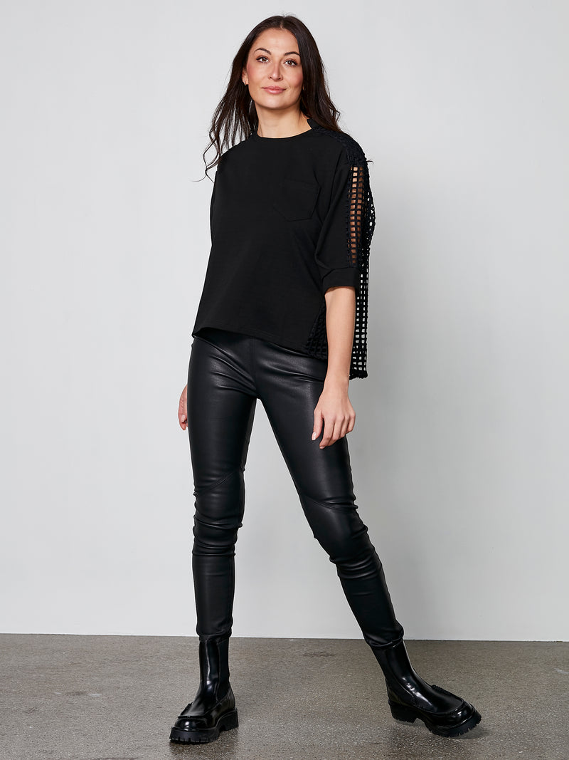 NÜ YARA blouse Tops and T-shirts Black