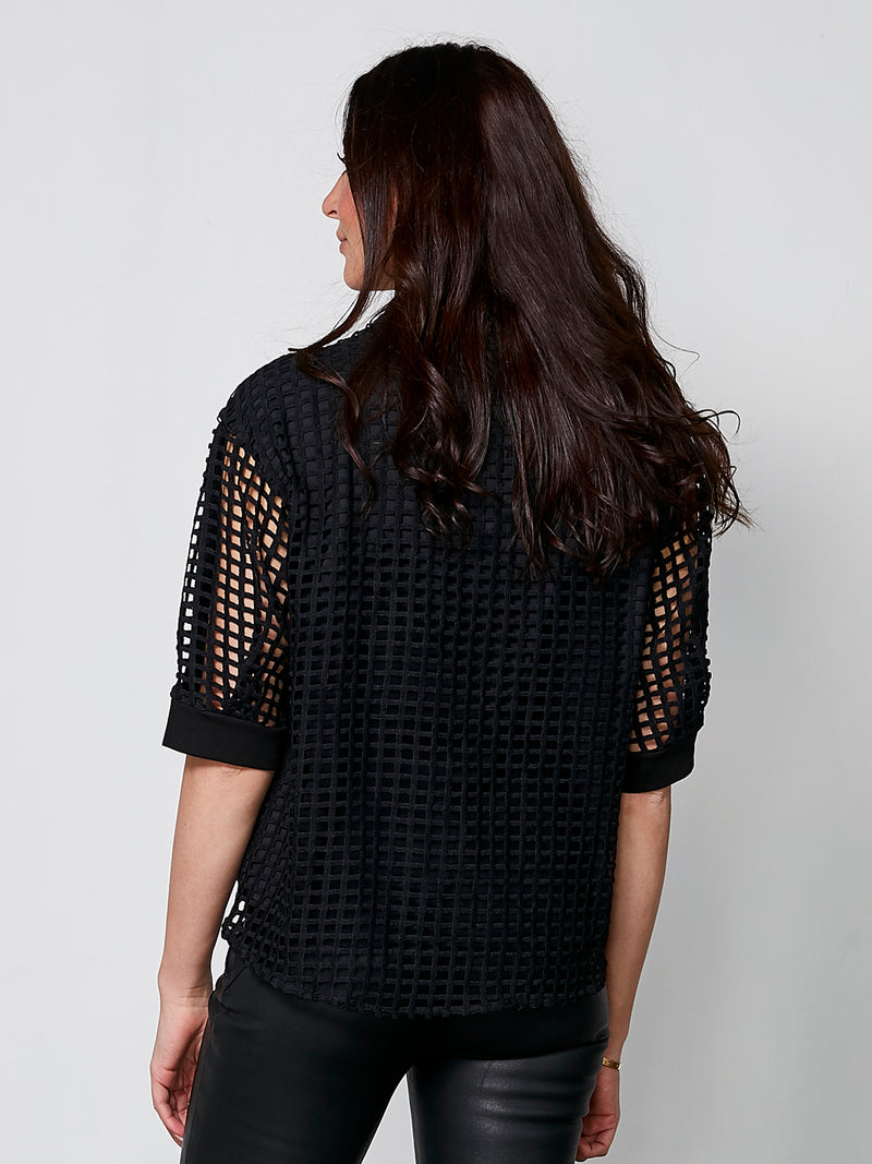 NÜ YARA blouse Tops and T-shirts Black