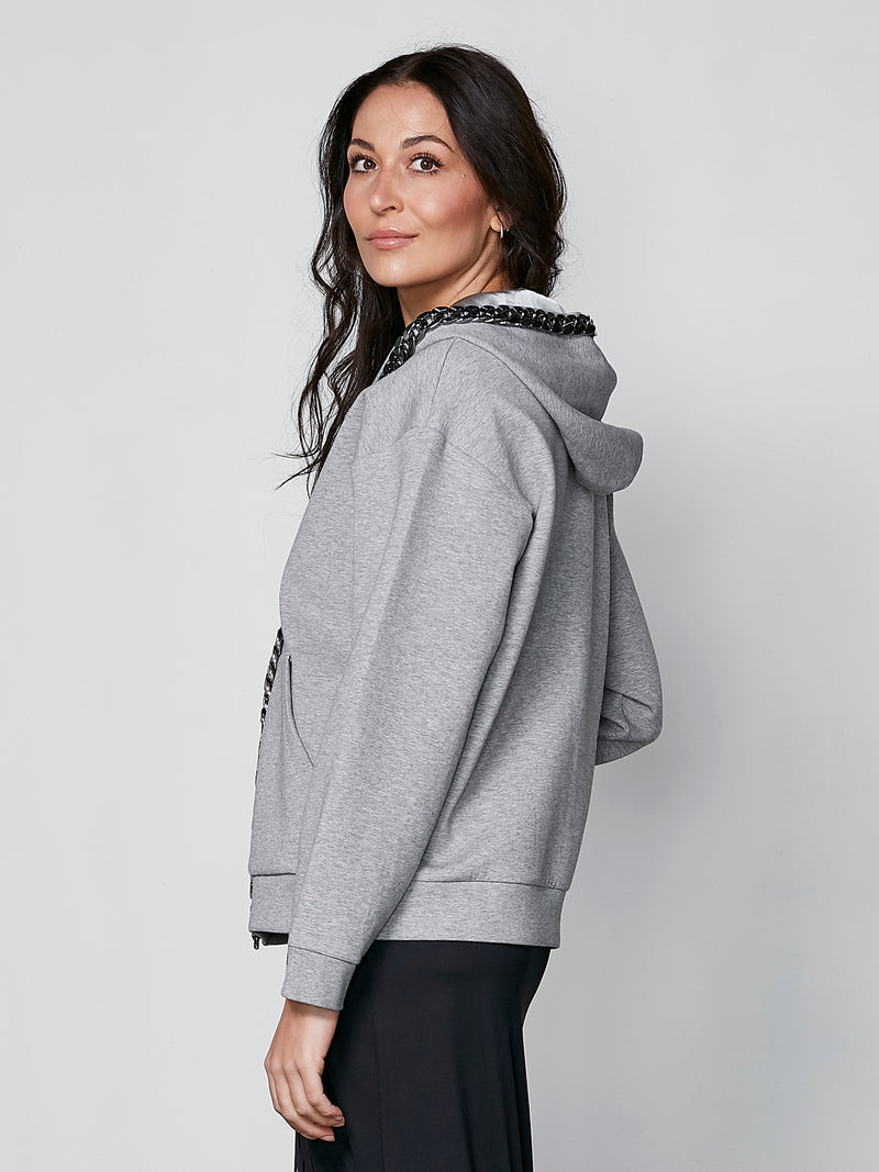 NÜ YASMA hoodie Jackets 901 Grey