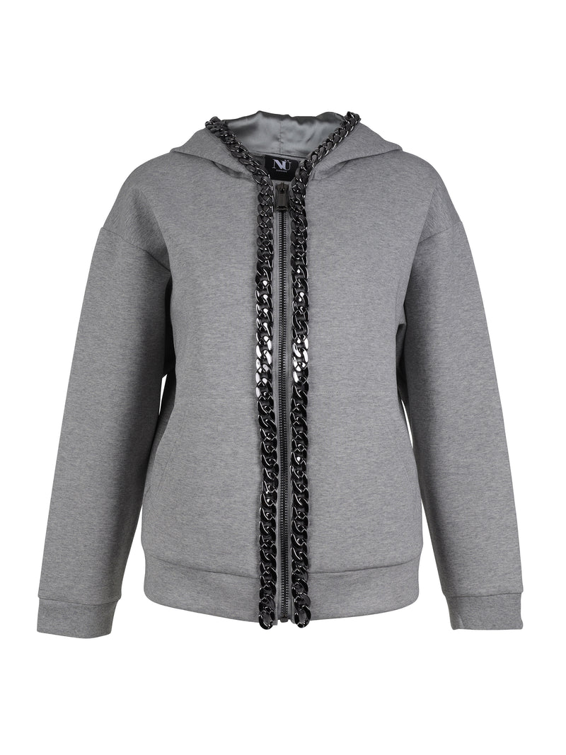 NÜ YASMA hoodie Jackets 901 Grey