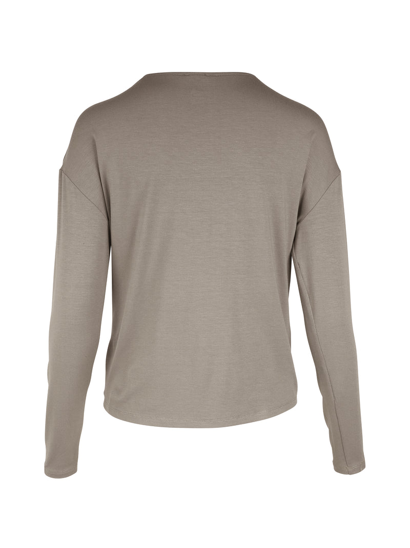 NÜ YASMI long-sleeved t-shirt Tops and T-shirts 230 Mud