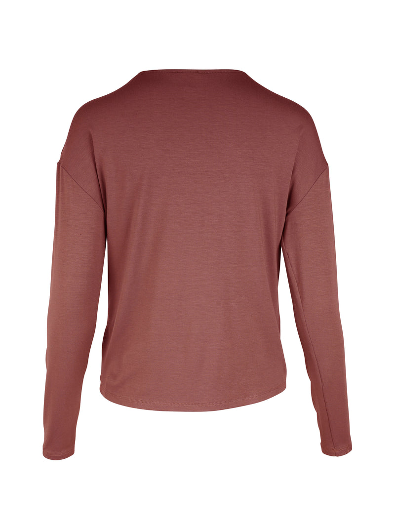 NÜ YASMI long-sleeved t-shirt Tops and T-shirts 685 Berry red