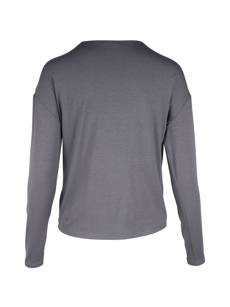 NÜ YASMI long-sleeved t-shirt Tops and T-shirts 987 dark grey