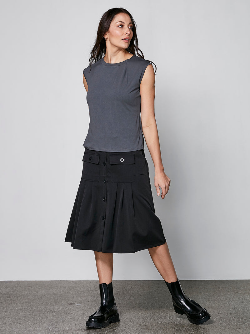 NÜ YASMI top Tops and T-shirts 987 dark grey