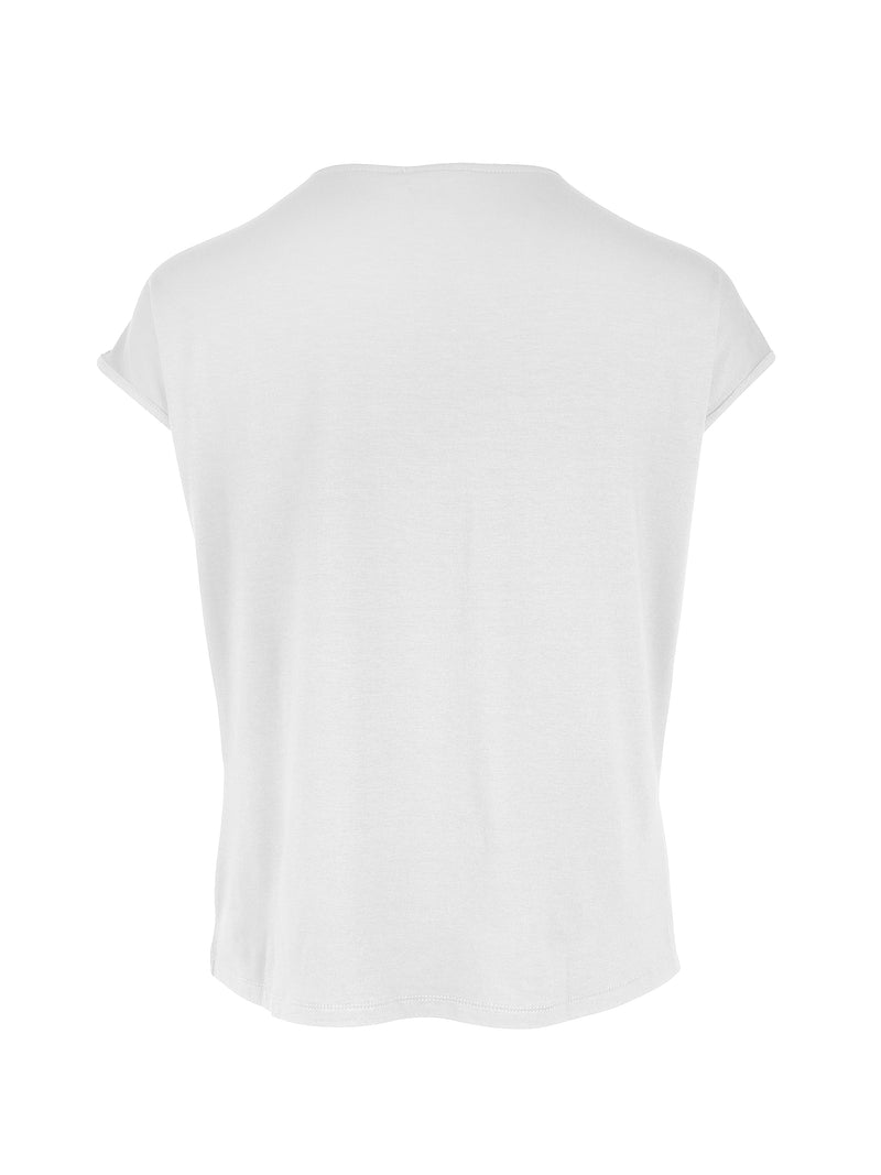 NÜ YASMI v-neck t-shirt Tops and T-shirts 110 Creme