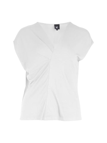 NÜ YASMI v-neck t-shirt Tops and T-shirts 110 Creme