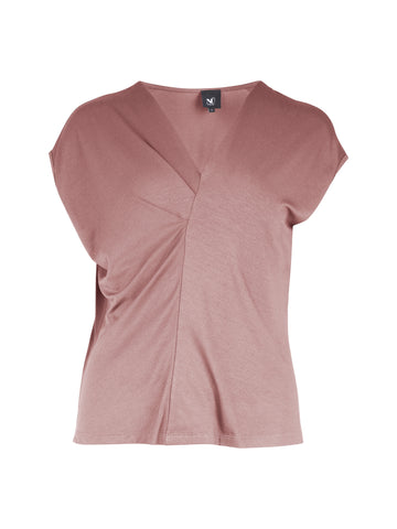 NÜ YASMI v-neck t-shirt Tops and T-shirts 608 Rose