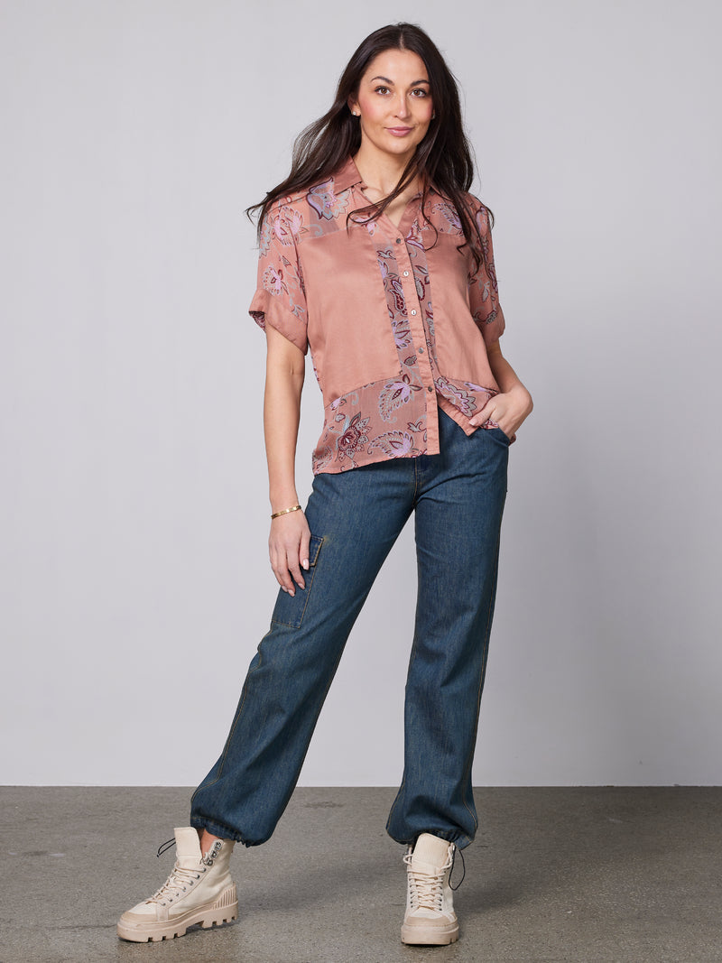 NÜ YDUN shirt Shirts 646 Peach Puff mix