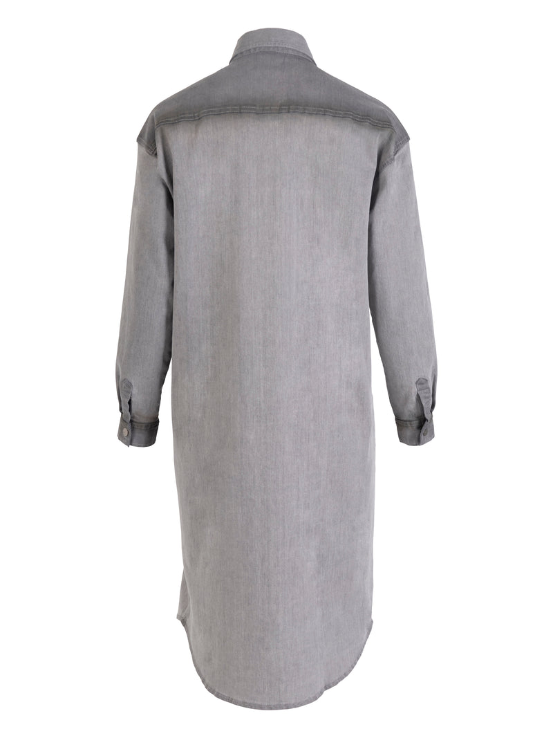 NÜ YELENA shirt dress Dresses 901 Grey