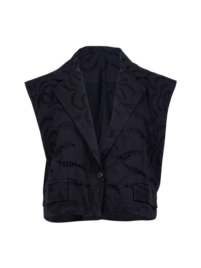 NÜ YETTA vest Vests Black