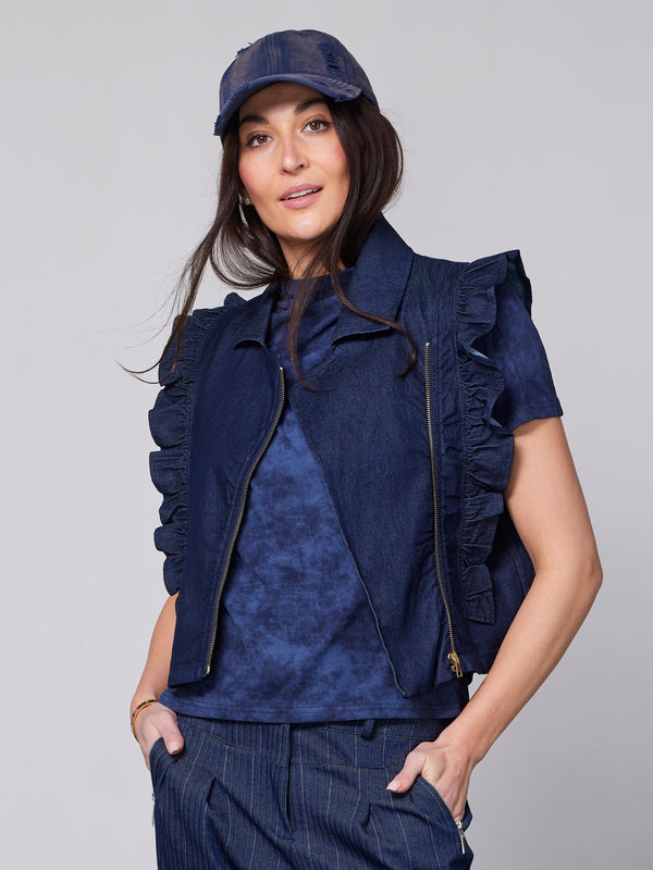 NÜ YET vest Vests 486 Denim