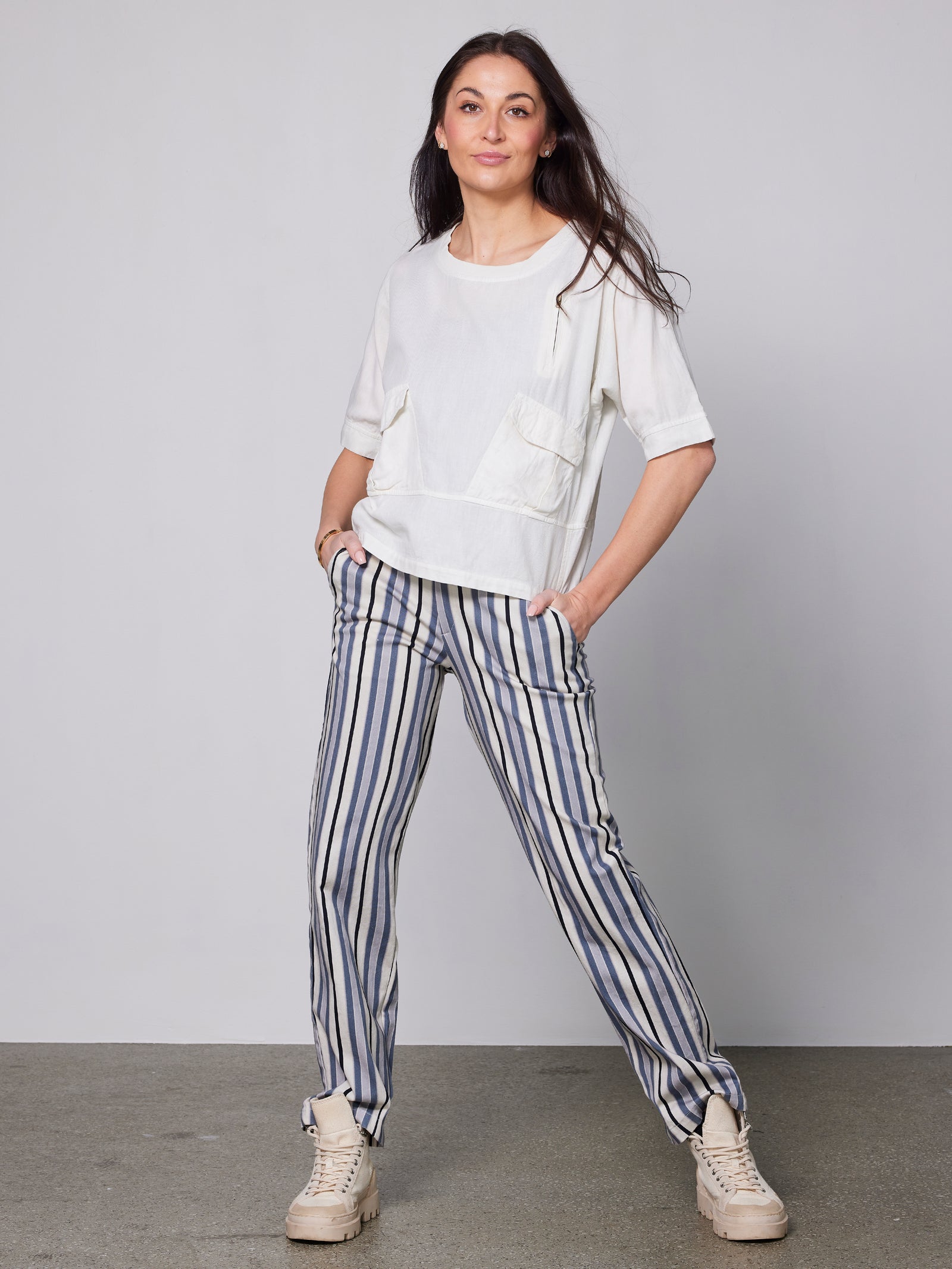 YUSI trousers - Bone mix – NÜ Denmark - INT.