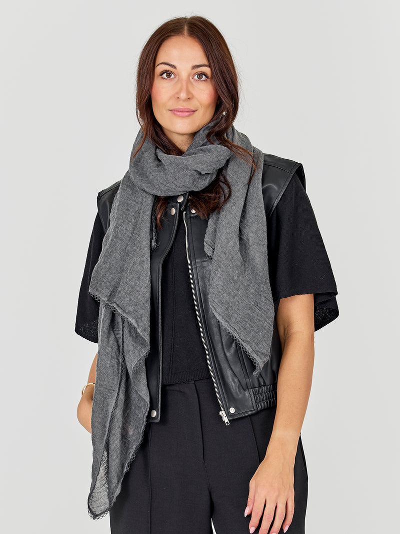 NÜ ZALA scarf Scarfs 901 Grey mix