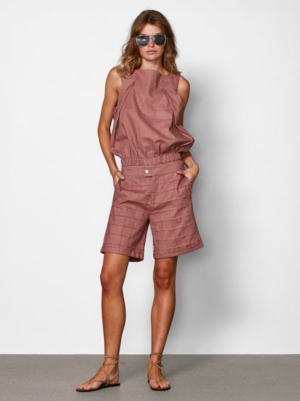 NÜ ZARAH shorts Shorts 658 Terracotta