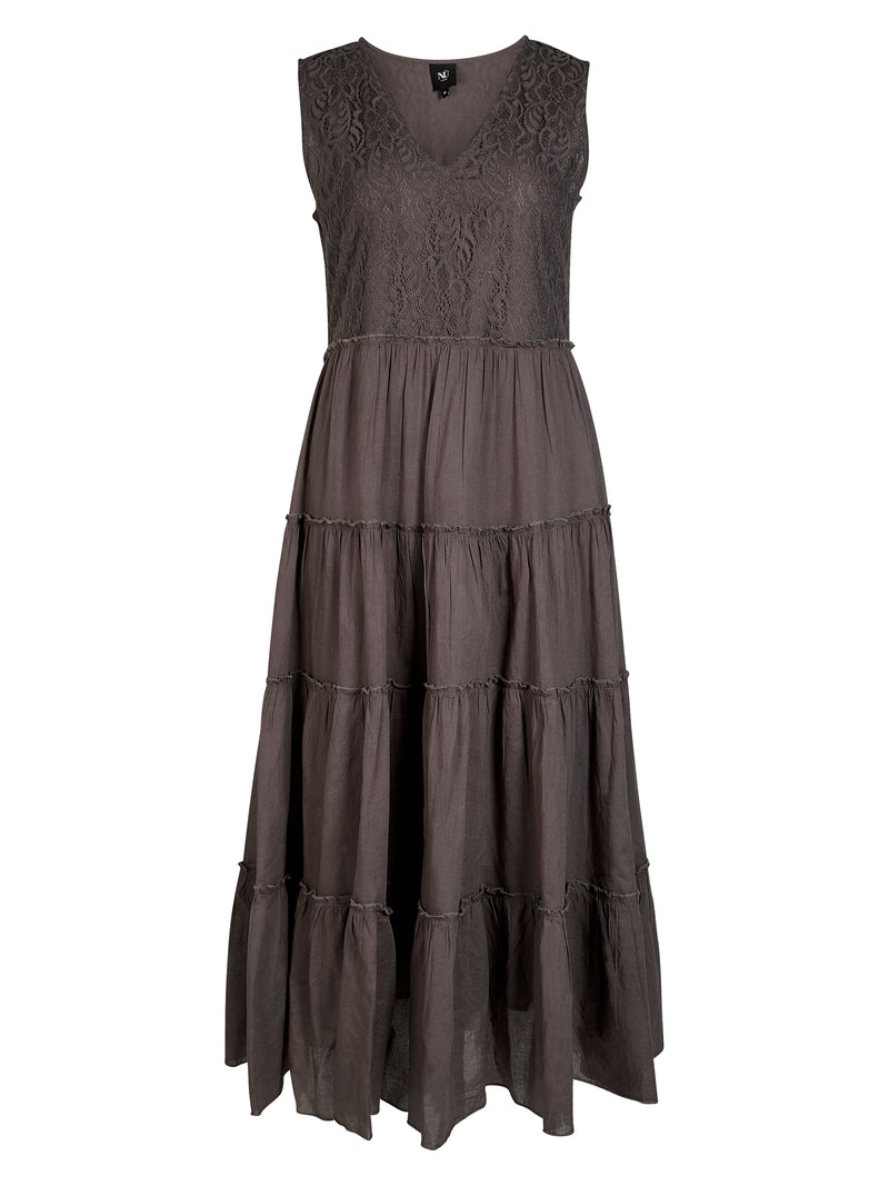 NÜ ZELMA dress Dresses 987 dark grey