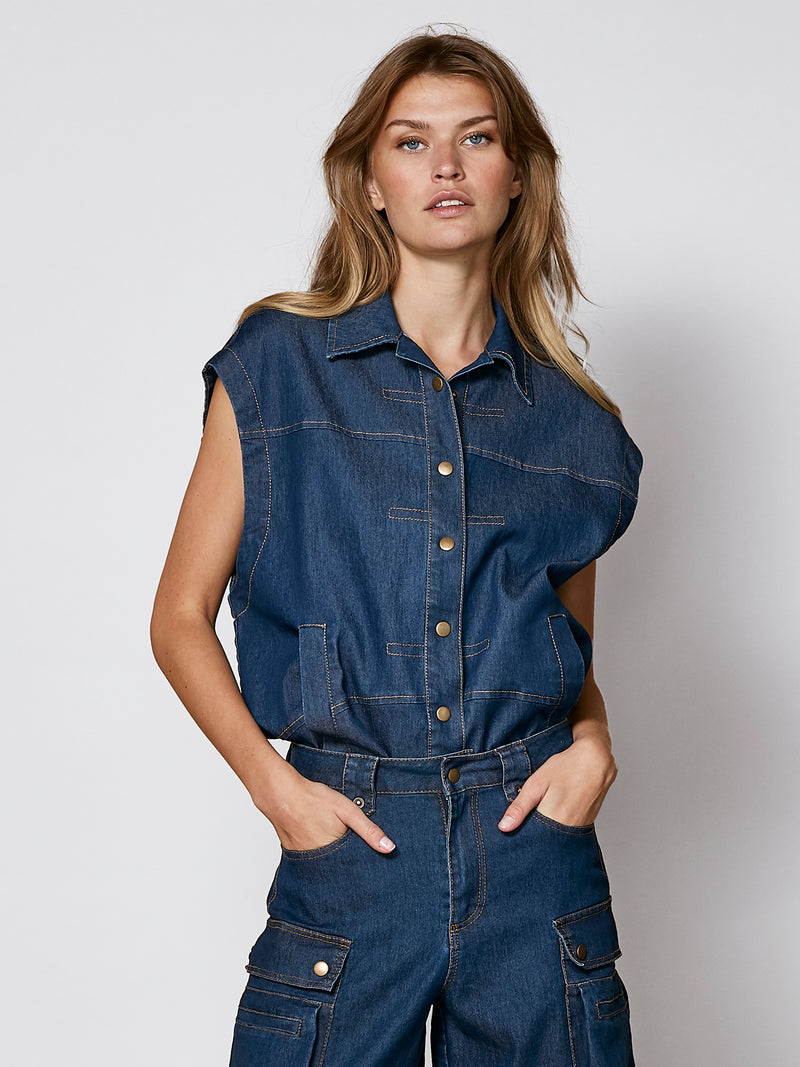 NÜ ZIGA vest Vests 486 Denim