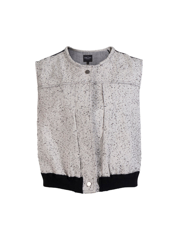 NÜ ZILMA linen vest Vests 150 Sand mix