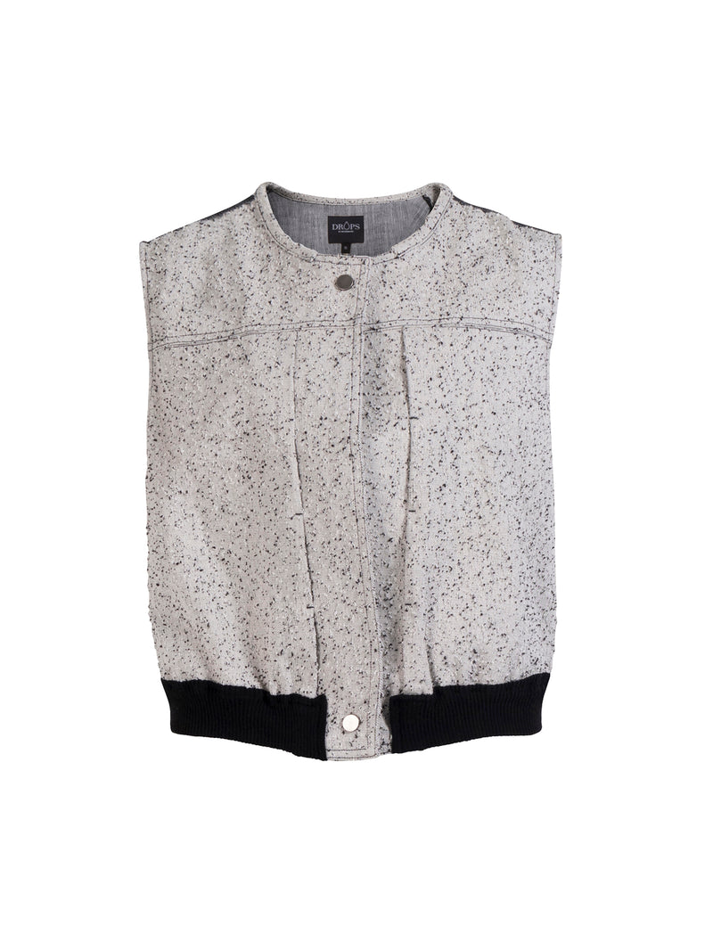 NÜ ZILMA linen vest Vests 150 Sand mix