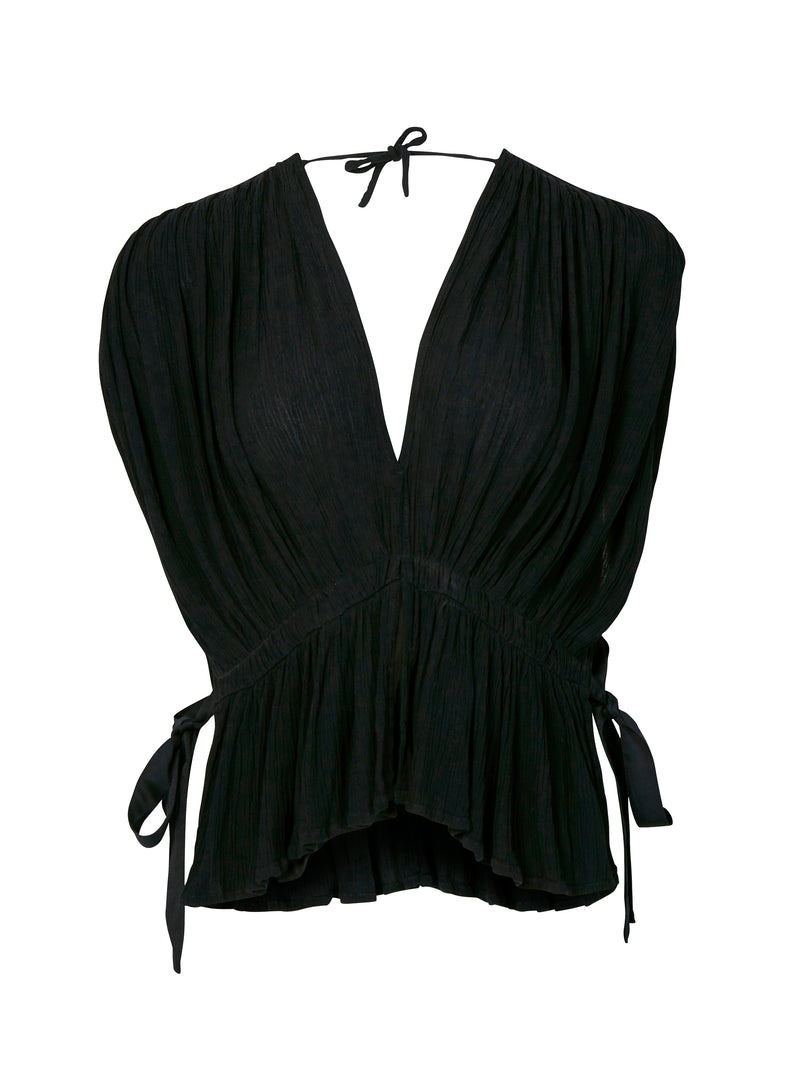 NÜ ZURI top Tops and T-shirts Black