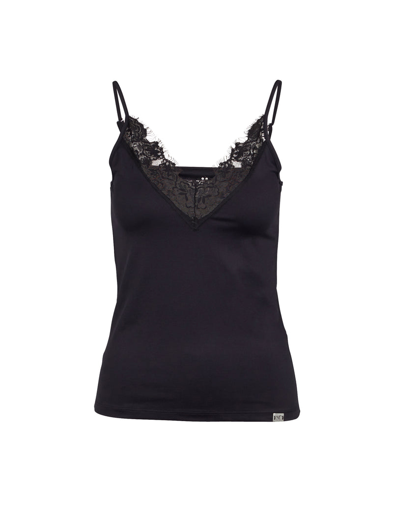 NÜ BOW lace top Tops and T-shirts Black